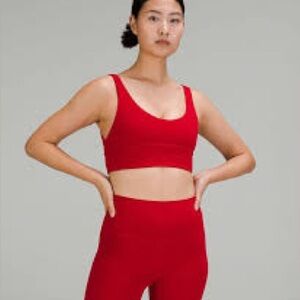 lululemon align bra red size 6 no flaws